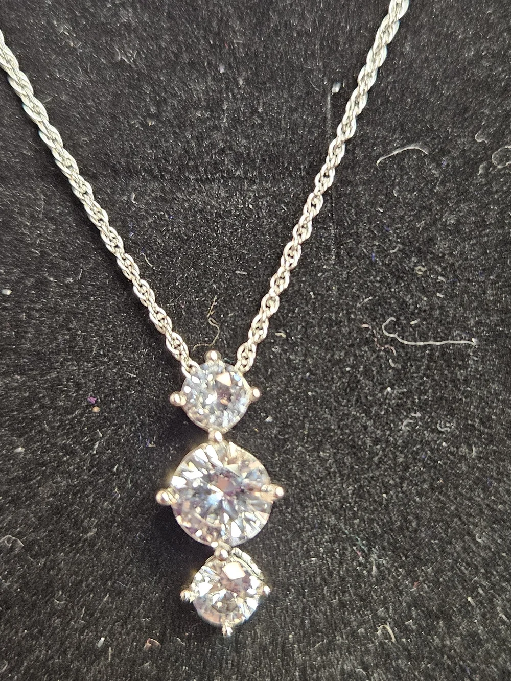 Zales White Lab-Created Sapphire Set - Picture 2 of 4